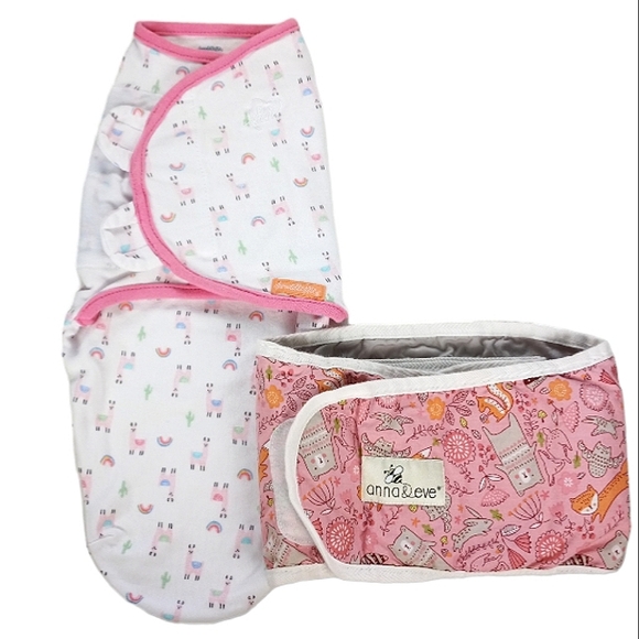 Swadle Me, Anna & Eve 2-Piece Bundle Sizes S/M & L - Picture 1 of 9